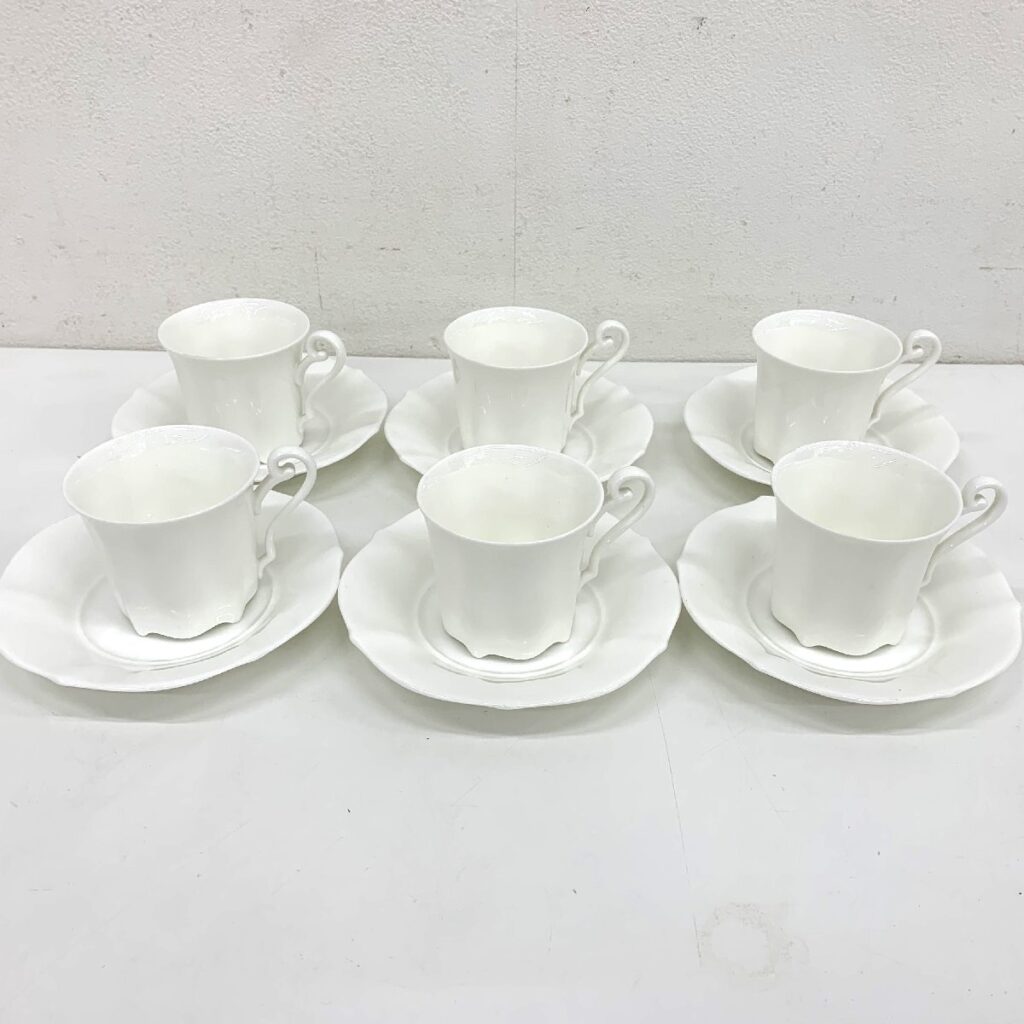 Noritake ノリタケ カップ＆ソーサー 6客 まとめ Studio Collection スタジオコレクション BONE CHINA