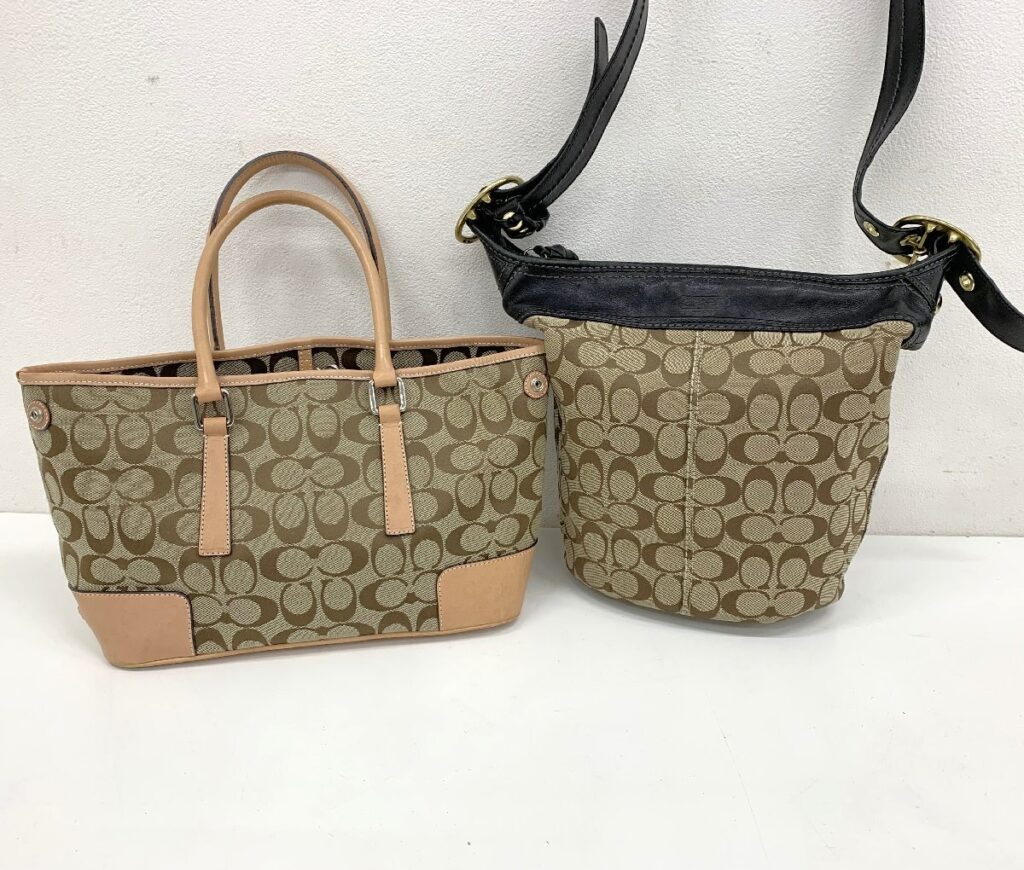 COACH コーチ バック まとめ売り ２点 シグネチャー ハンドバック J2J-6089/ショルダーバック F0768-11437