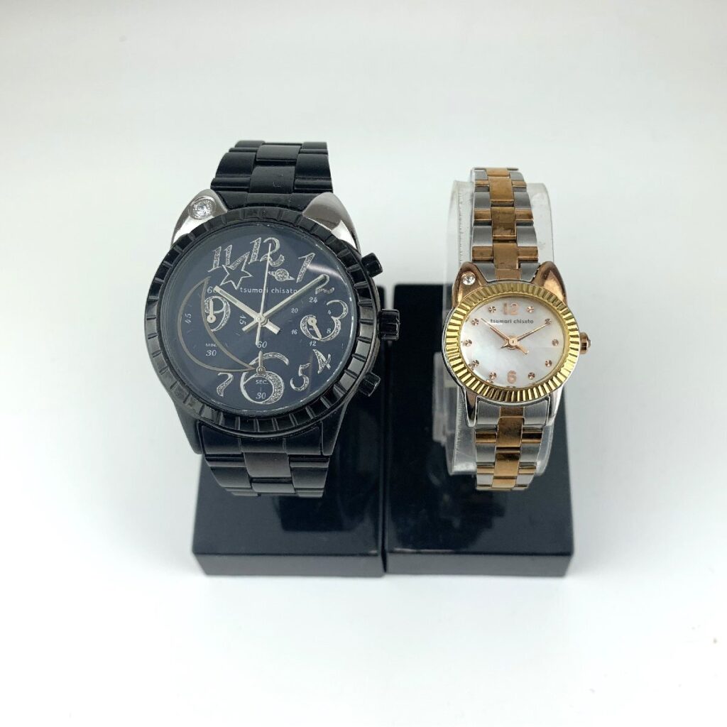 tsumori chisato ツモリチサト 腕時計 まとめ売り 2点 レディース ネコ VC01-D010/ ビックキャット VD53-D001