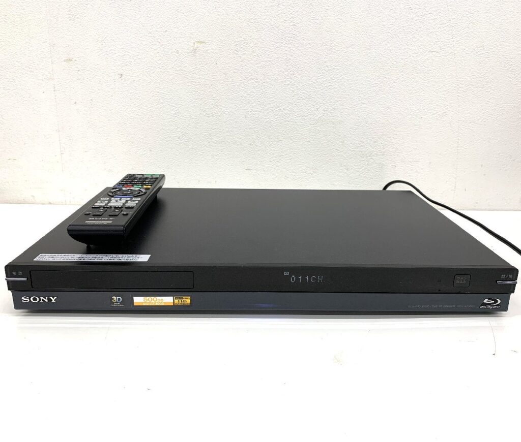SONY ソニー Blu-ray DISC/DVD RECORDER ブルーレイレコーダー BDZ-AT300S リモコン付き DVD再生動作確認済み