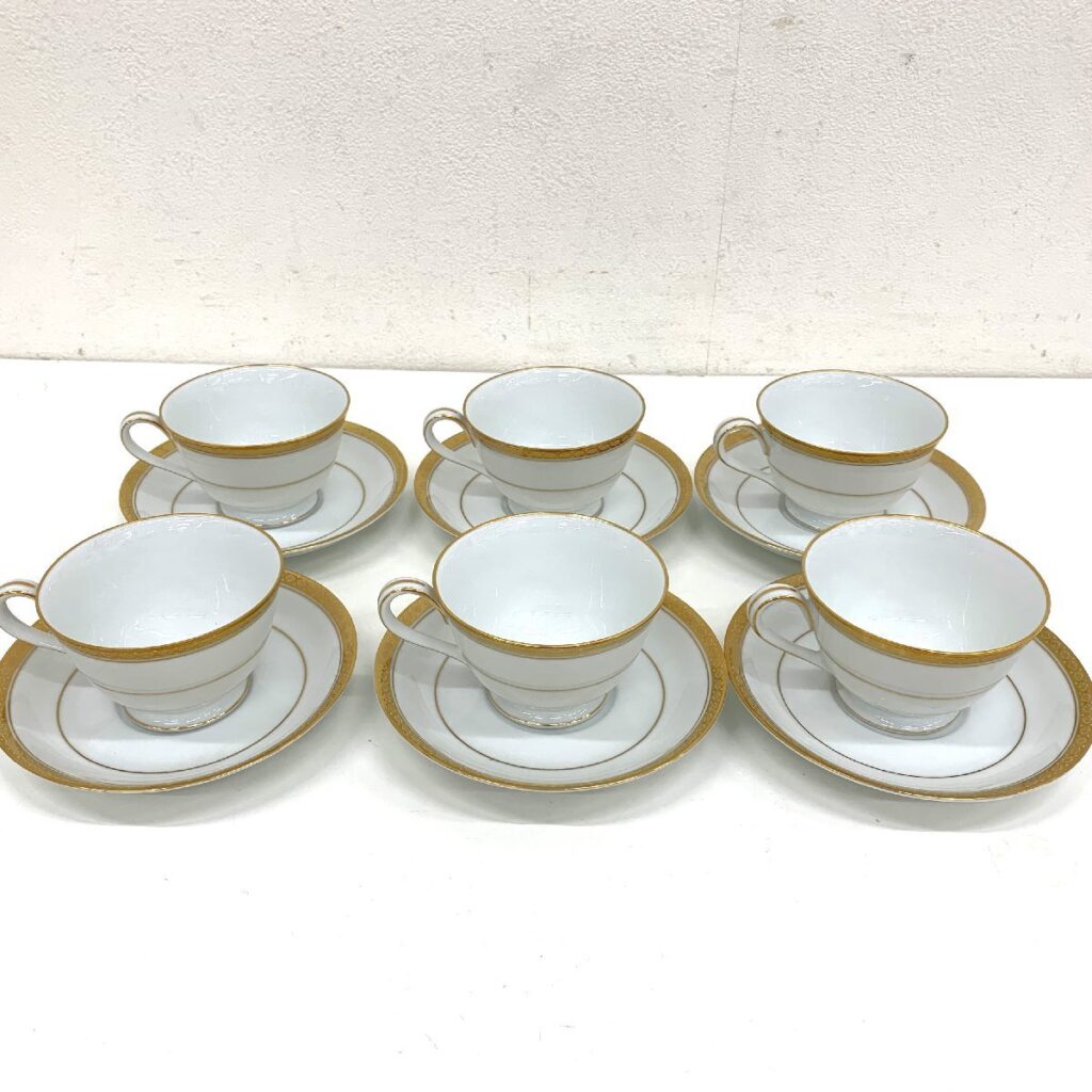 Noritake ノリタケ カップ＆ソーサー 6客 まとめ RICHMOND 6124 リッチモンド 金彩 食器