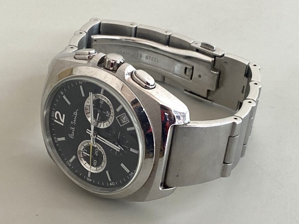 Paul Smith 0520-T011519 ポールスミス ラウンド メンズ 腕時計 ブラック文字盤 電池切れ 不動品