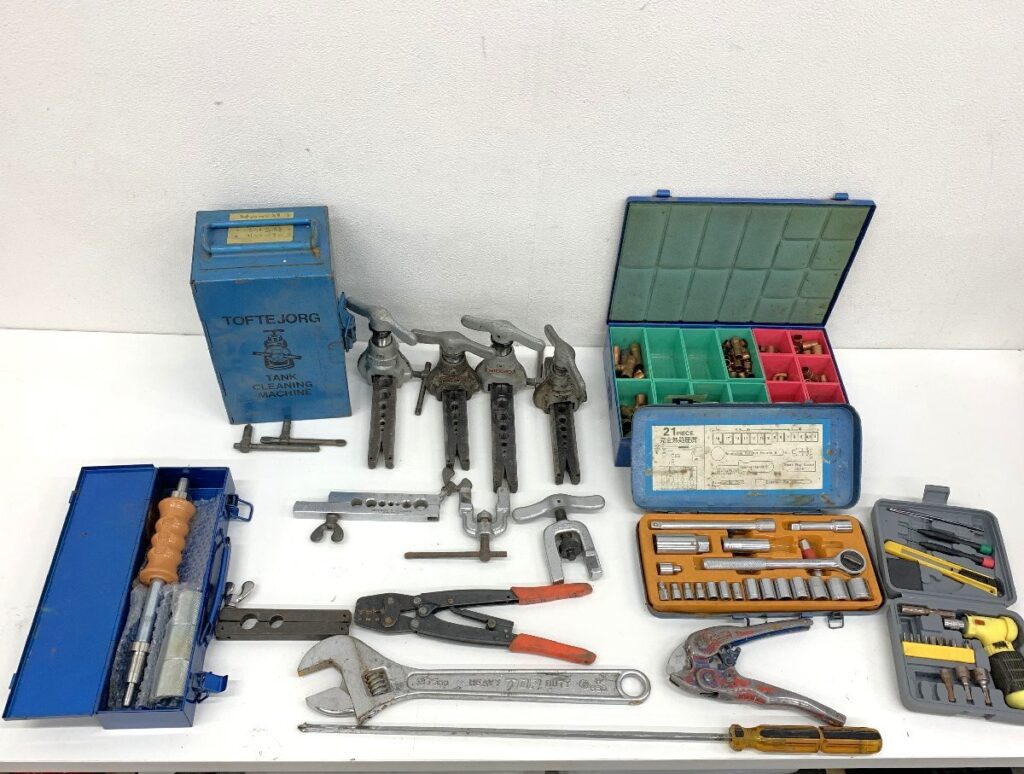 工具 色々 まとめ売り RIDGID IMPERIAL フレアツール/INABA サイジングツール/ソケットレンチ/ツールセット 他
