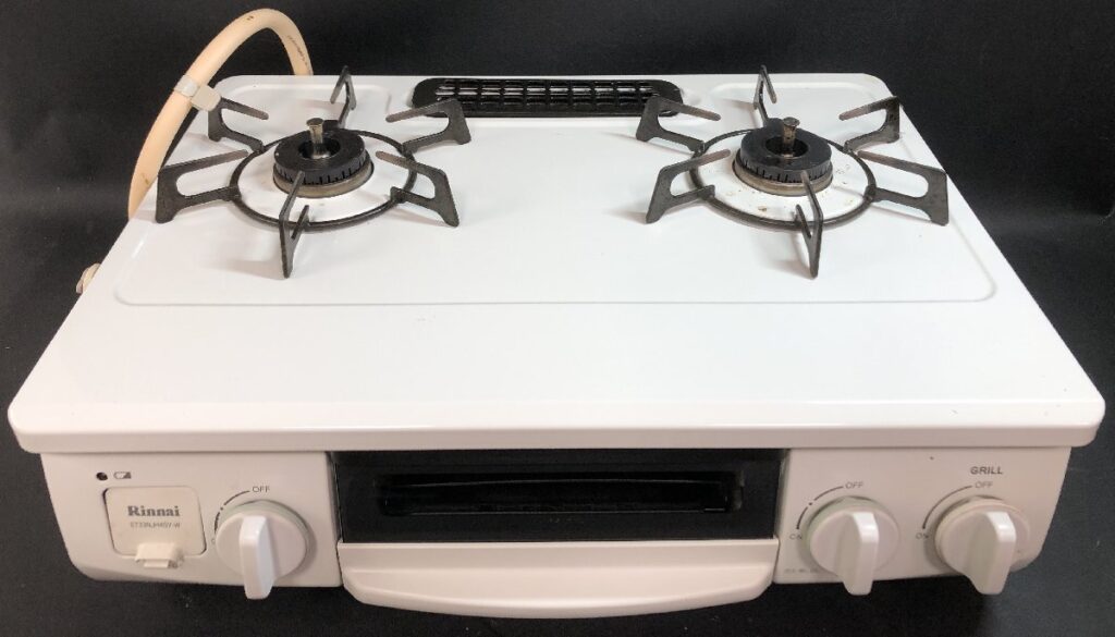 動作未確認 Rinnai リンナイ ガスコンロ ET33NJH4SY-W3 都市ガス用 2016年製 ガステーブル 現状品