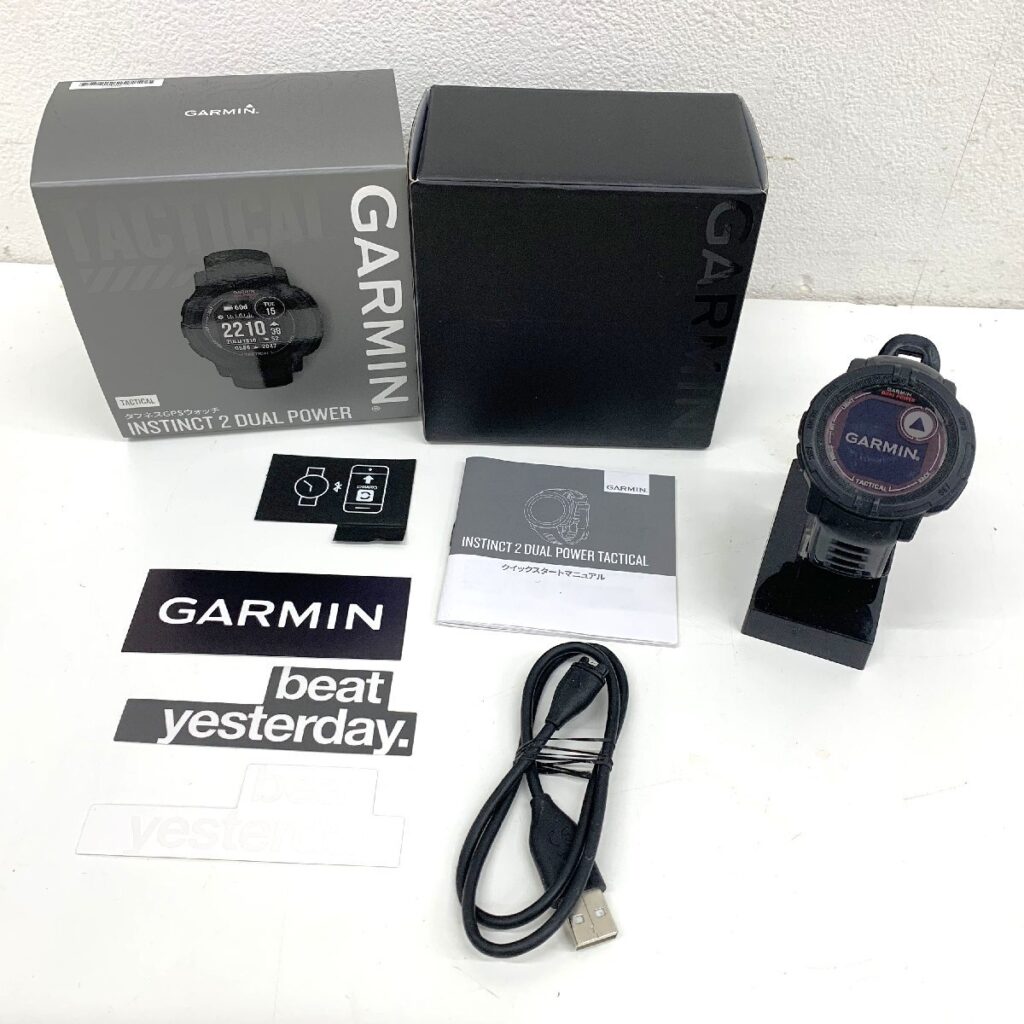 GARMIN ガーミン INSTINCT 2 DUAL POWER インスティンクト2 タフネスGPSウォッチ 腕時計 初期化済み
