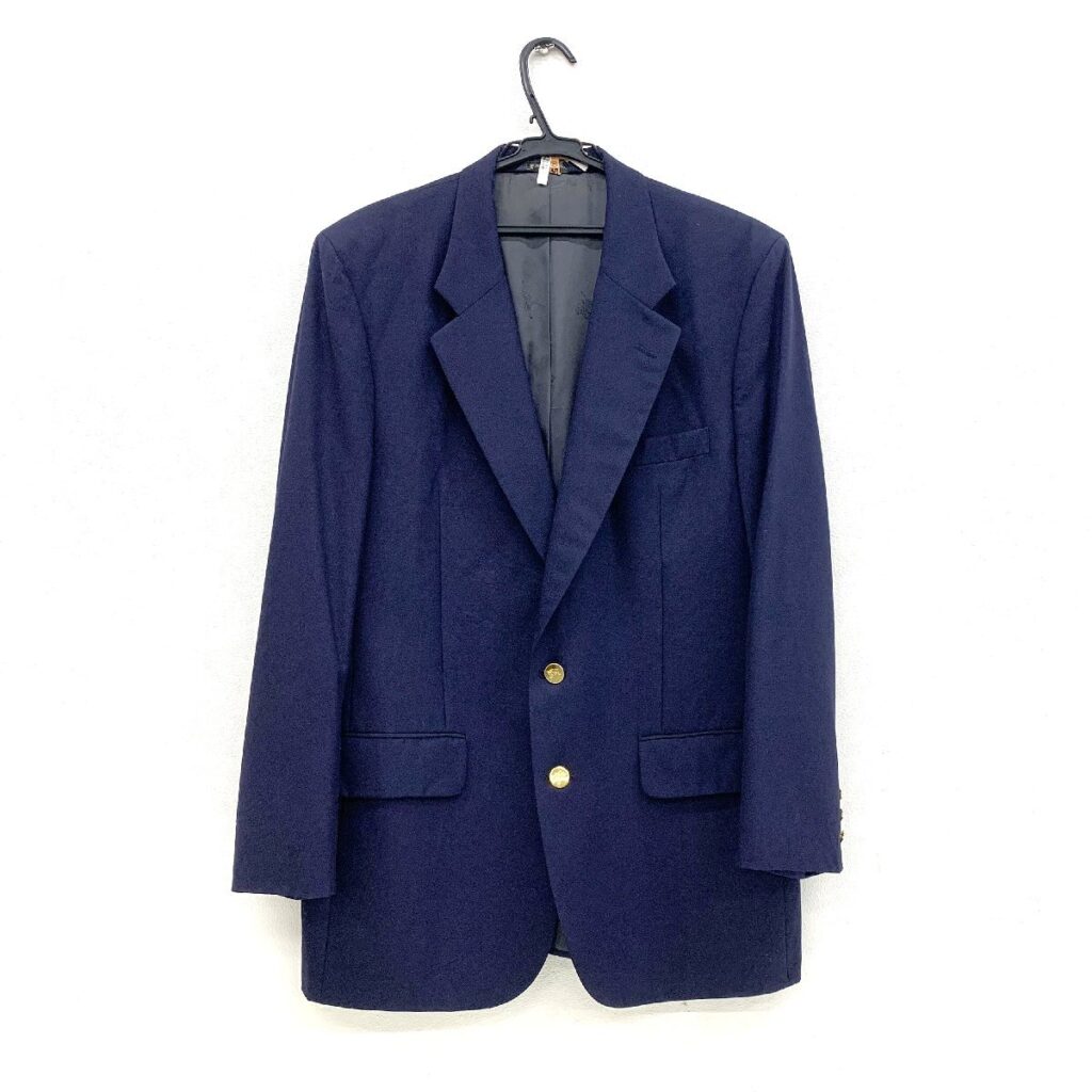 BURBERRYS バーバリーズ 金ボタン ブレザー テーラードジャケット ウール100% 紺