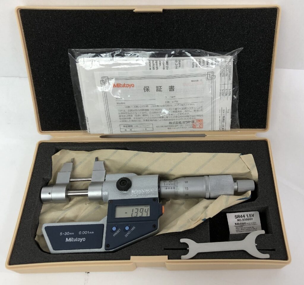動作確認済み Mitutoyo ミツトヨ IMP-30DM 345シリーズ キャリパー形内側マイクロメータ 5-30mm 0.001mm