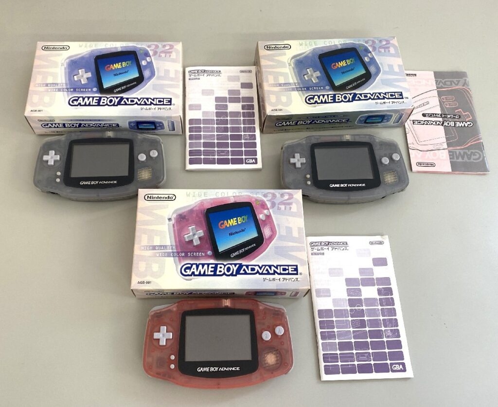 ニンテンドー Nintendo GAMEBOY ADVANCE ゲームボーイアドバンス AGB-001 ３個まとめ 外箱有