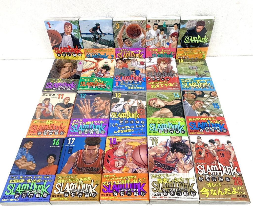 SLAM DUNK スラムダンク 新装再編版 1~20巻 全巻 帯付き 未開封品あり 井上雄彦