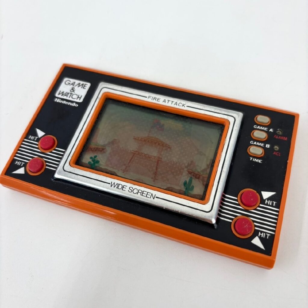 Nintendo 任天堂 ゲームウォッチ GAME＆WATCH FIRE ATTACK ファイア アタック ID-29 ワイドスクリーン オレンジ