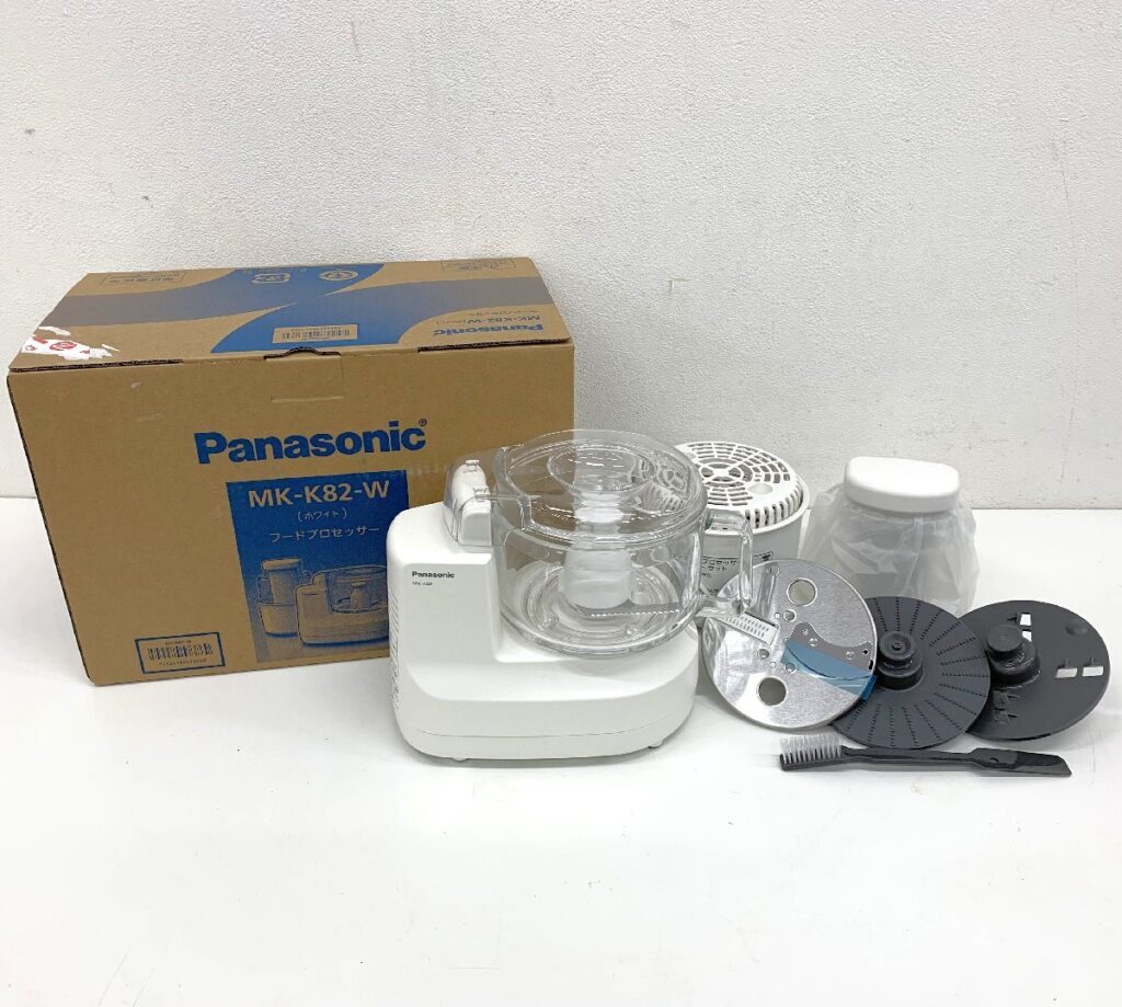 Panasonic パナソニック フードプロセッサー MK-K82 ホワイト 2022年製 未使用パーツあり 元箱付 簡易動作確認済み