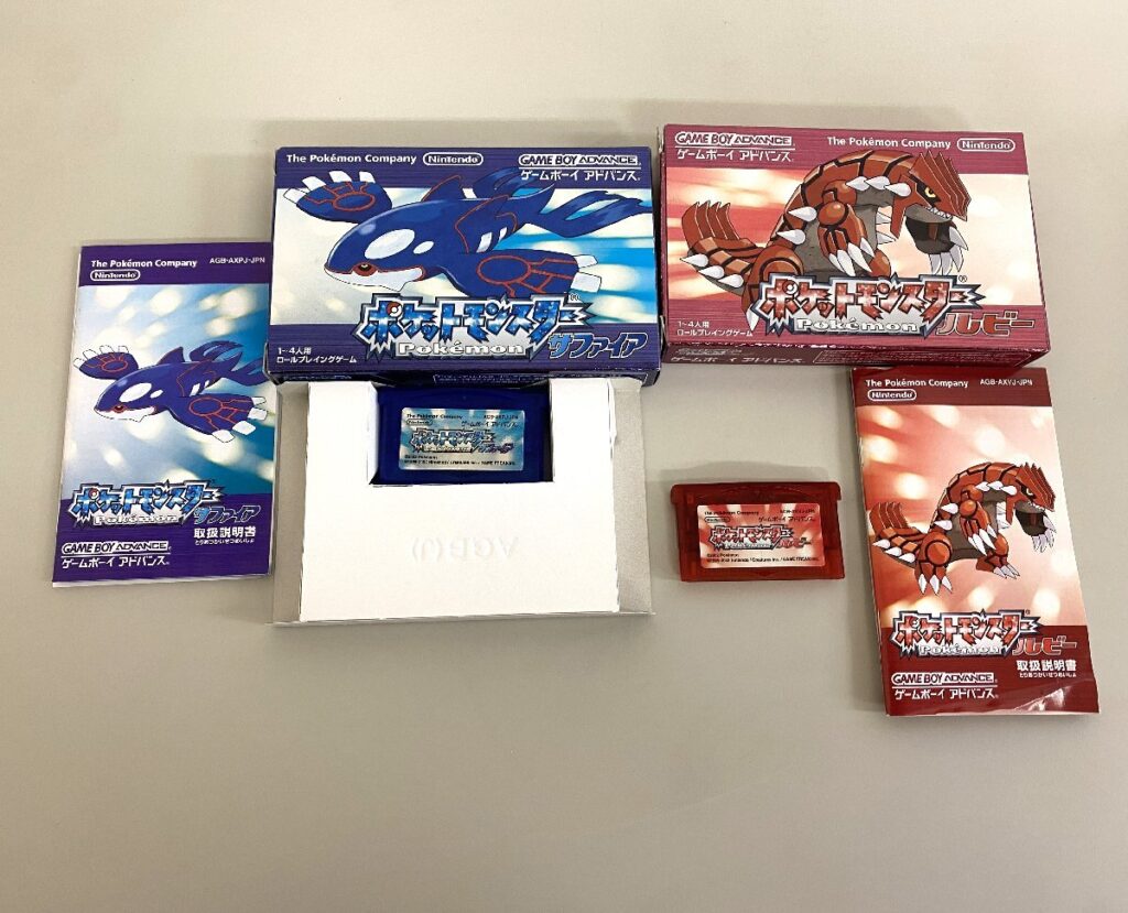 Nintendo ゲームボーイアドバンス用ソフト ポケモン ポケットモンスター ルビー サファイア 2本セット 動作未確認