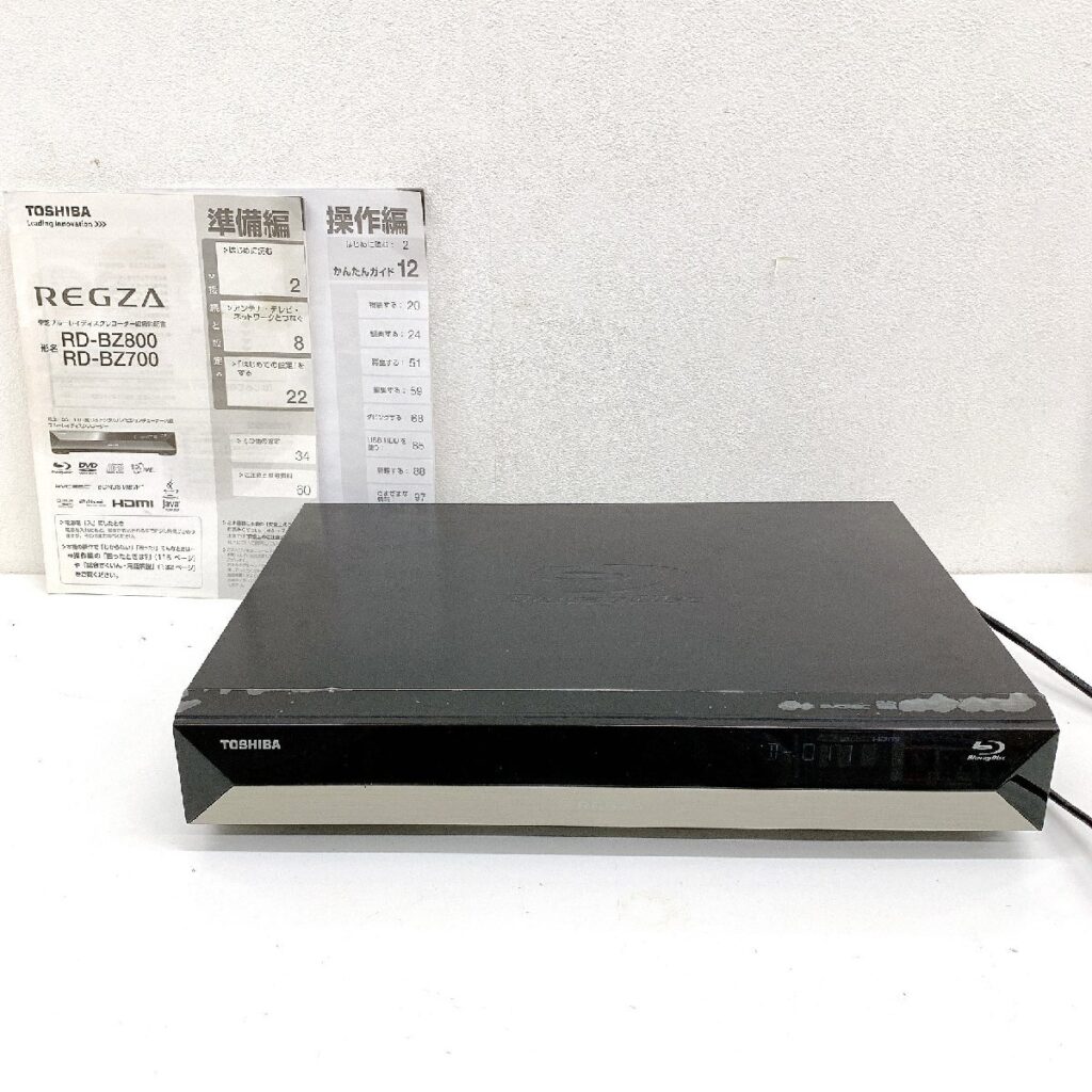 TOSHIBA 東芝 REGZA HDD&ブルーレイディスクレコーダー RD-BZ800 本体のみ 2010年製 DVD再生動作確認済み