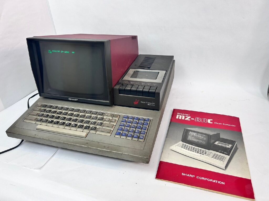 SHARP シャープ MZ-80C Clean Computer クリーンコンピューター カセット付 雑誌付 説明書付 通電確認済み