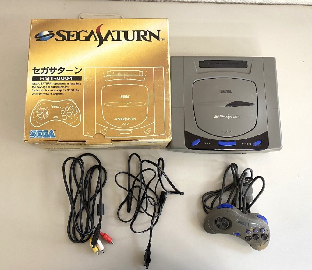 SEGA SATURN セガ サターン 本体セット HST-3200 起動確認済み 外箱有