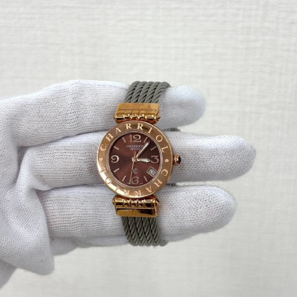 腕時計 レディース CHARRIOL Alexander シャリオール アレキサンダーC ブラウン文字盤 REF.ACS