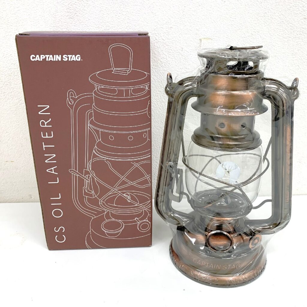 CAPTAIN STAG キャプテンスタッグ CSオイルランタン ブロンズ UK-0506 ライト キャンプ アウトドア用品 元箱付
