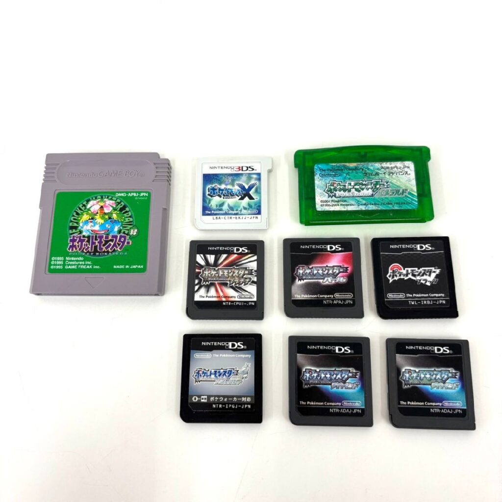 ポケットモンスター ポケモン POKEMON ソフト 9個 3DS DS エメラルド 緑 GAMEBOY ゲームボーイ アドバンス ADVANCE