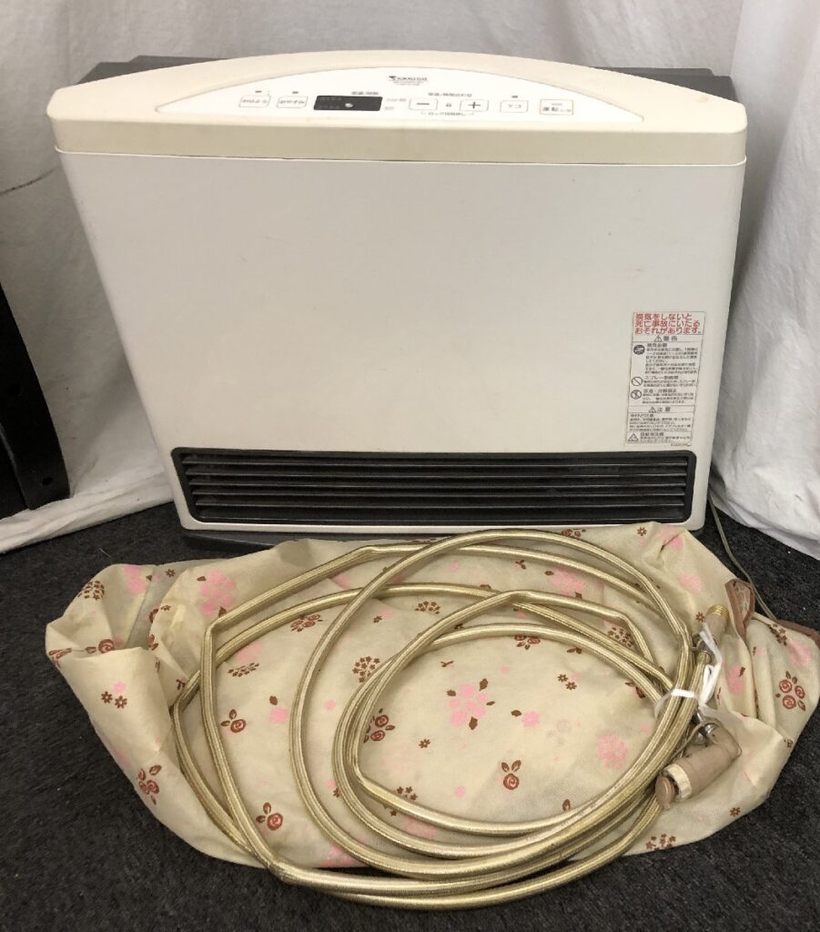 通電&簡易動作確認済み TOKYO GAS 東京ガス ガスファンヒーター NR-C450FH-WH 都市ガス用 ホース付き