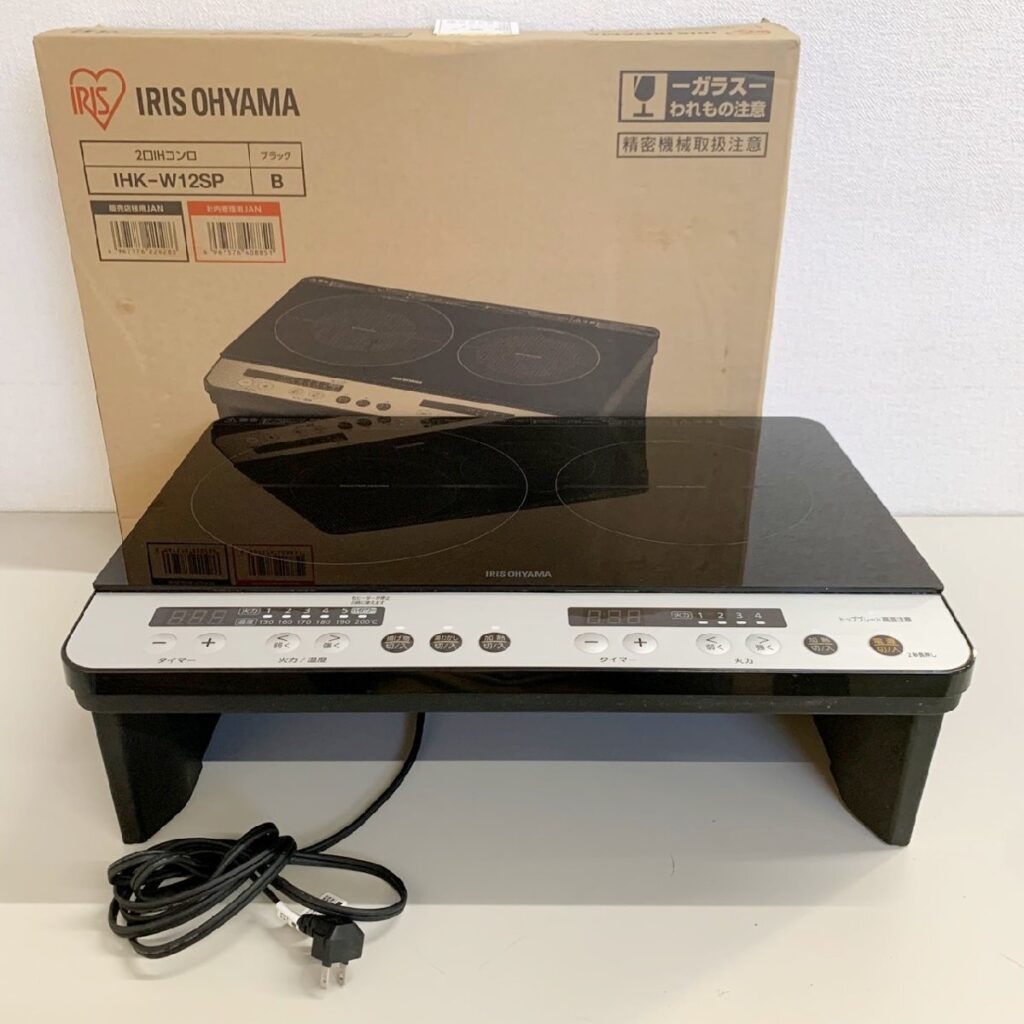 IRIS OHYAMA アイリスオーヤマ 2口IHコンロ IHK-W 12SP-B 2020年製
