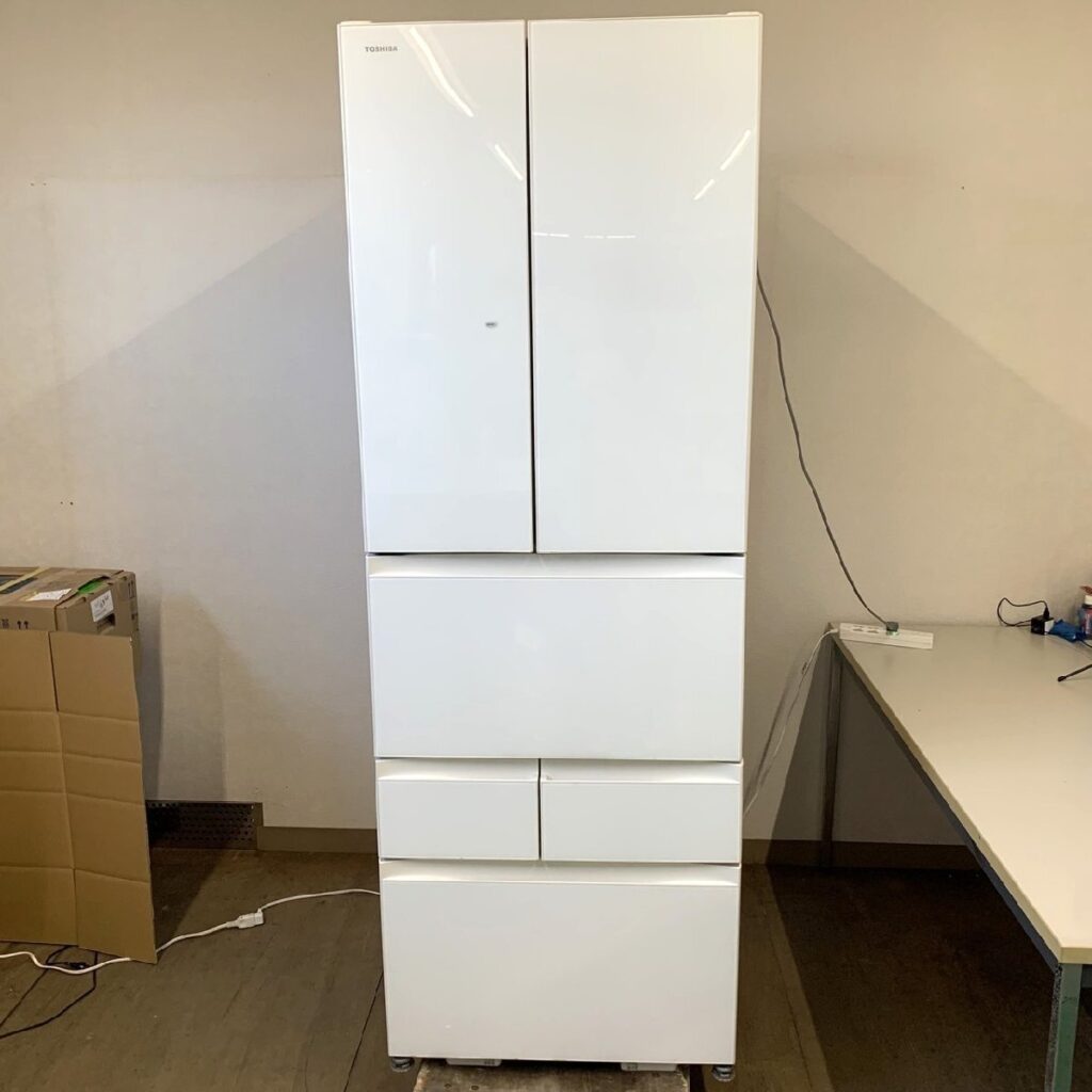 TOSHIBA ノンフロン冷凍冷蔵庫 GR-R460FH(EW) 462L 2019年製