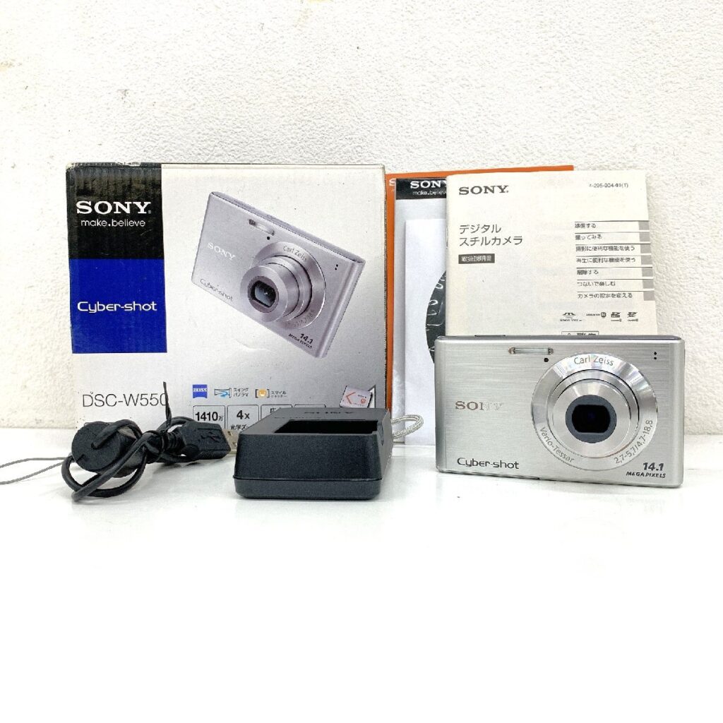 SONY ソニー Cyber-shot サイバーショット DSC-W550 コンパクトデジタルカメラ 充電器 元箱付き 簡易動作確認済み
