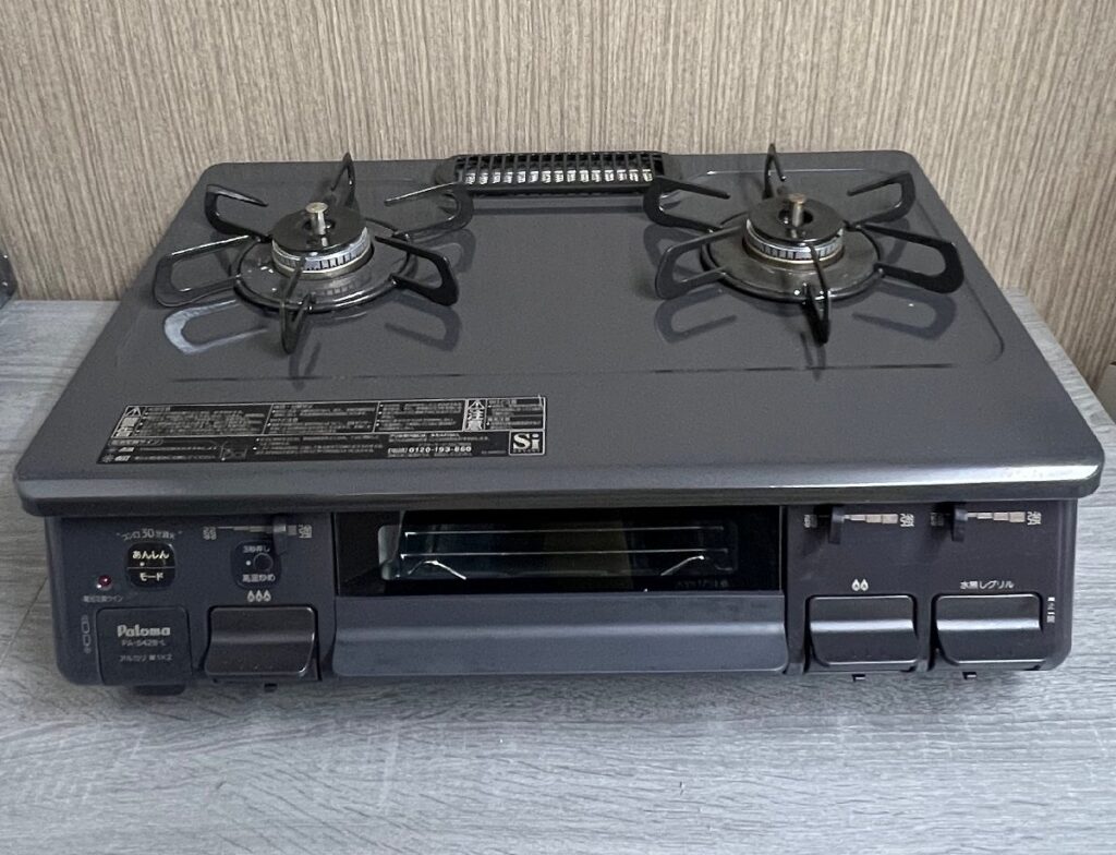 Paloma パロマ ガスコンロ 2口 PA-S42B-1L 本体 LPガス用 2022年製