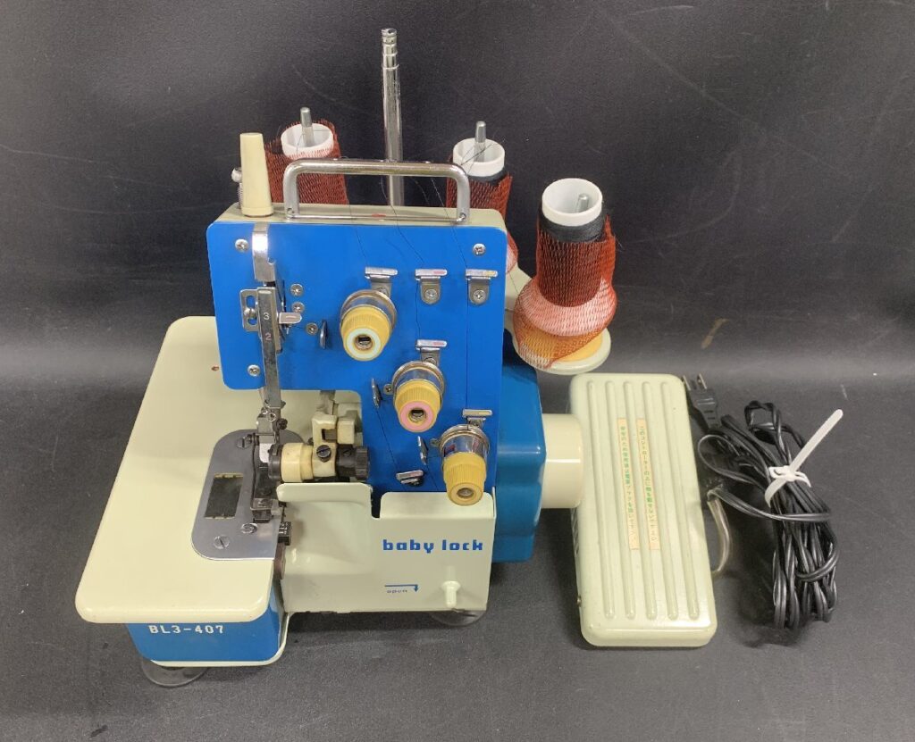 JUKI baby lock ジューキ ベビーロックミシン BL3-407 フットペダル付き 通電確認済み