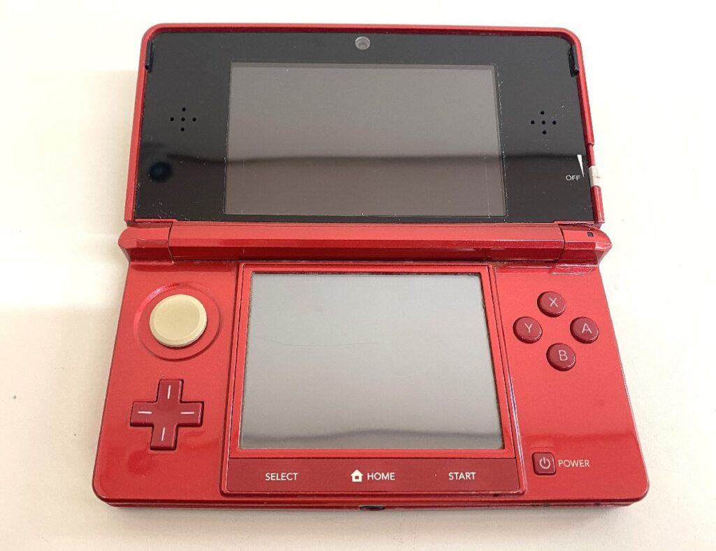 Nintendo 任天堂 3DS CTR-001 メタリックレッド 本体のみ ゲーム機 動作×