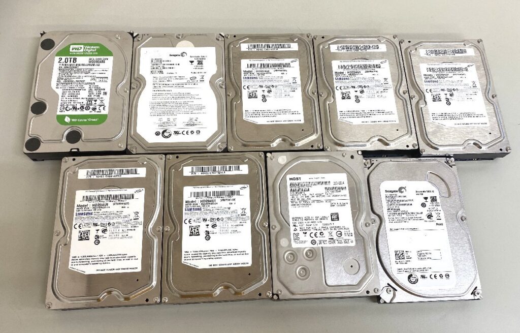 SEAGATE WESTERN DIGITAL Samsung シーゲイト サムスンなど HDD ハードディスク 9個 まとめ売り 2TB 6TB 1.5TB 500GB