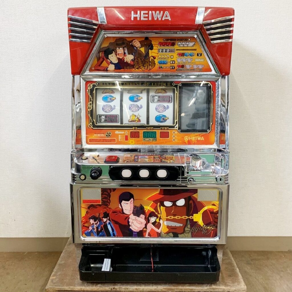 主役は銭形 オリンピア パチスロ実機 スロット台 コイン不要機付