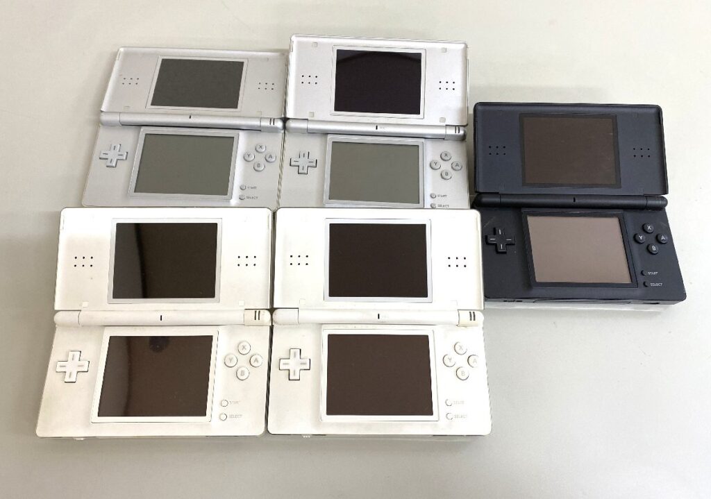 Nintendo 任天堂 DSLite USG-001 本体 クリスタルホワイト グロスシルバー ジェットブラック 5台セット