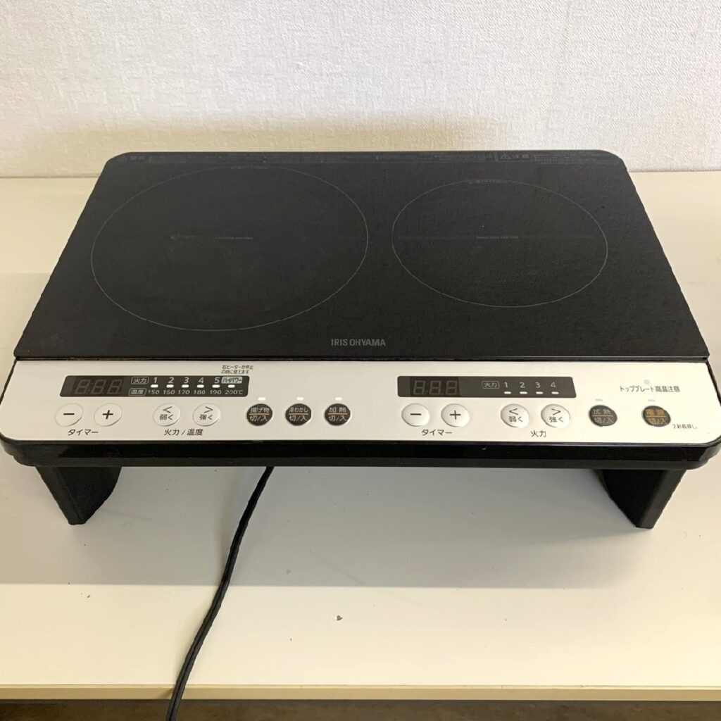 IRIS OHYAMA アイリスオーヤマ 2口IHコンロ IHK-W12S-B 2019年製