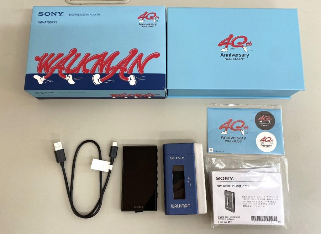 SONY ソニー WALKMAN ウォークマン NW-A105 40周年記念モデル NW-A100TPS MP3プレーヤー 初期化・簡易動作確認済み