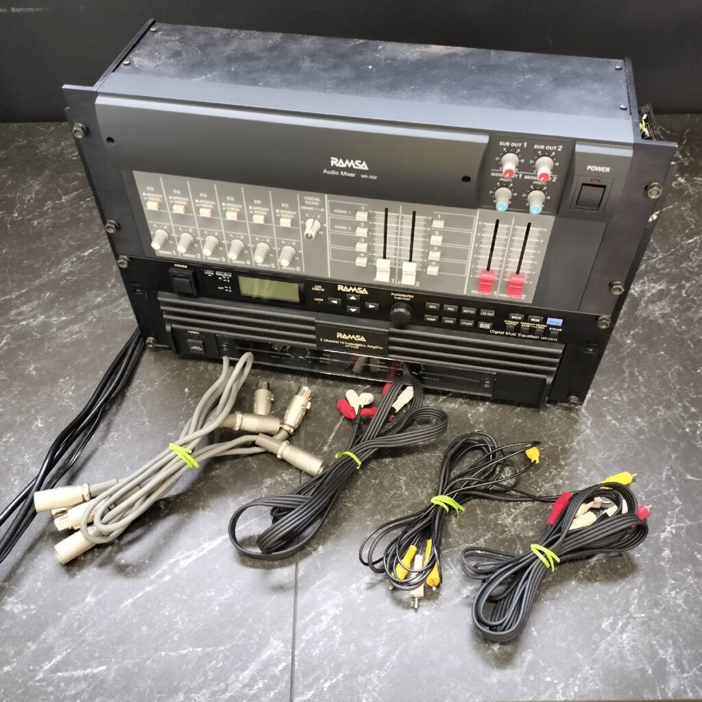 RAMSA オーディオ3点まとめ ミキサー WR-X02 パワーアンプ WP-H062 デジタルマルチイコライザー WZ-DE45