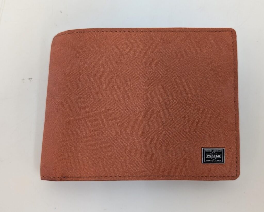 PORTER ポーター 吉田カバン WONDER ワンダー 二つ折り財布 オレンジ 迷彩柄