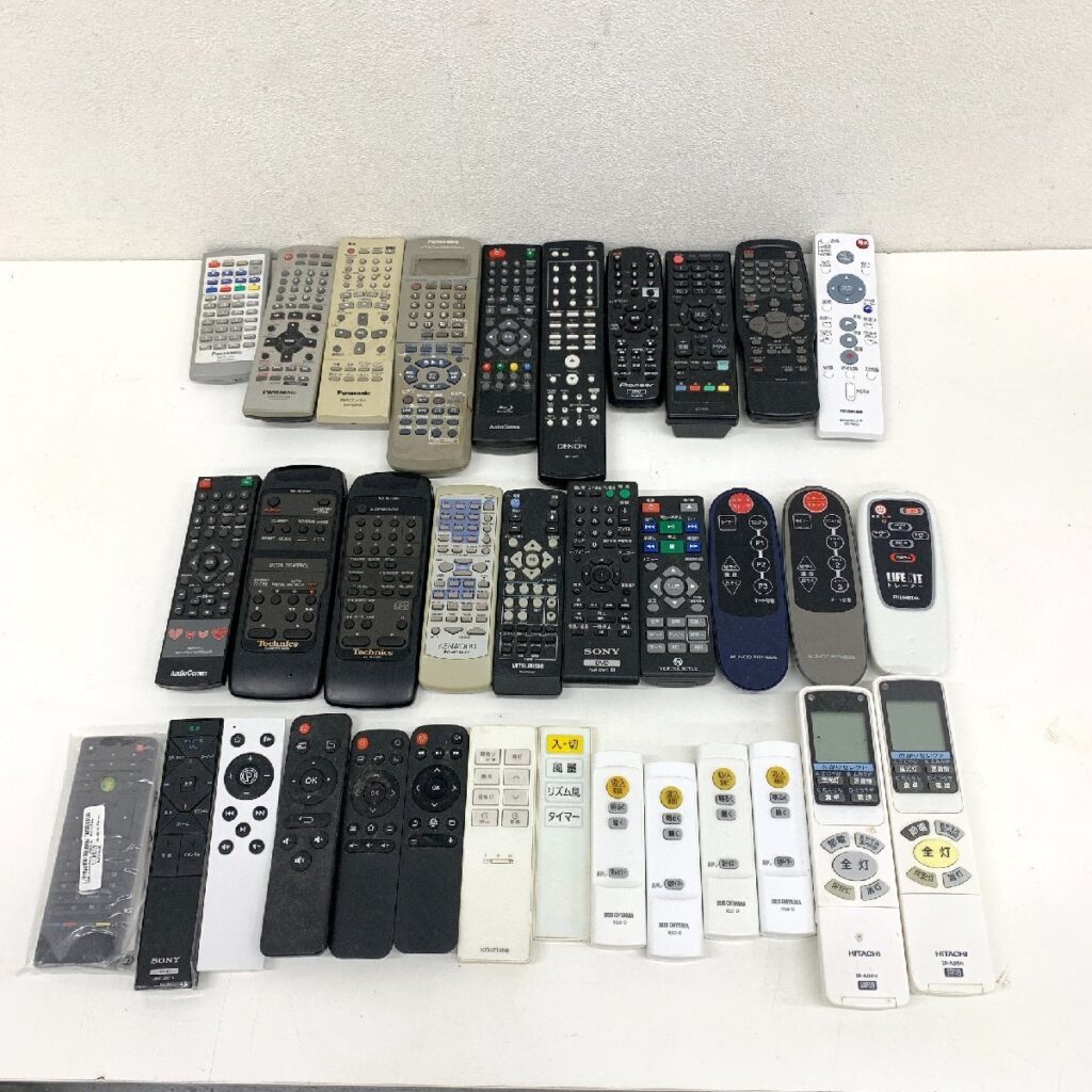 オーディオ機器 映像機器 テレビ 照明 家電 リモコン まとめ売り SONY/Technics/DENON/KENWOOD/MITSUBISHI