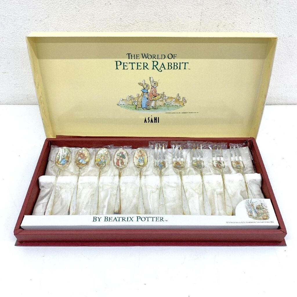 ASAHI アサヒ PETER RABBIT ピーターラビット カトラリーセット 10本 ティースプーン フォーク