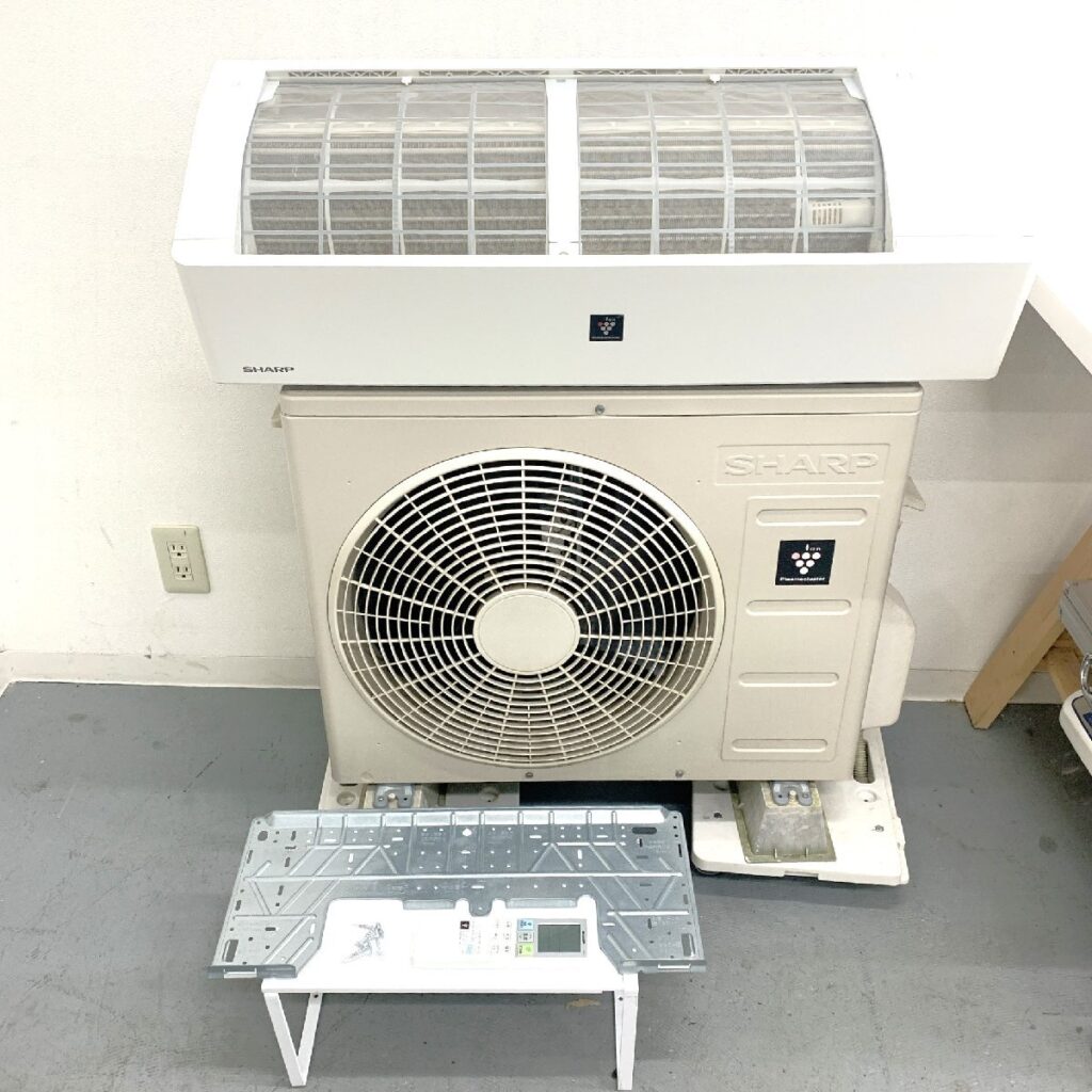 SHARP シャープ ルームエアコン 冷房 暖房 AY-H22H-W 2018年製 室外機 AU-H22HY 簡易動作確認済み