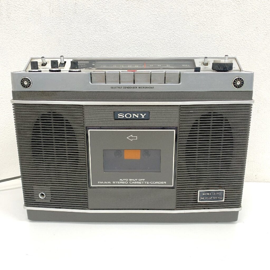 SONY ソニー ラジカセ ステレオ カセット MATRIX SOUND ONE POINT STEREO CF-2550 通電確認済み