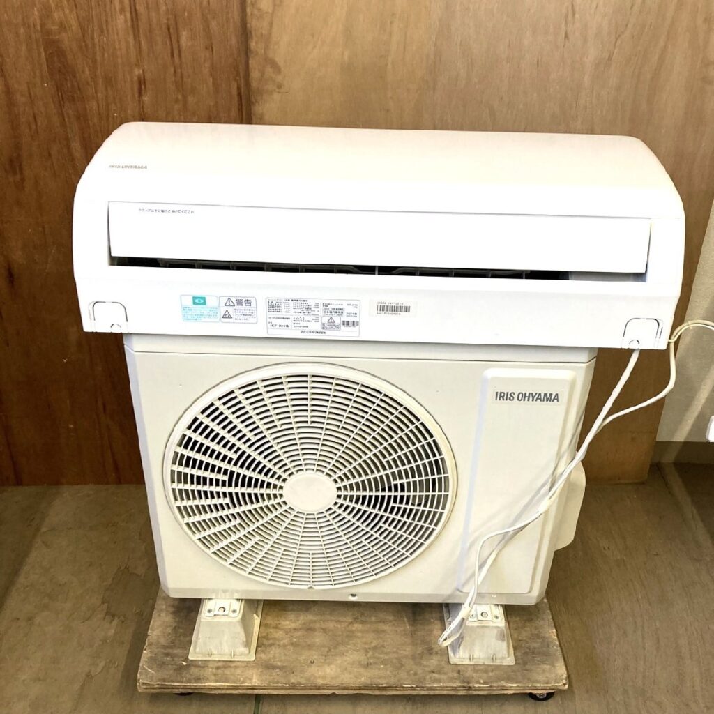 IRIS OHYAMA アイリスオーヤマ 6畳用 エアコン IKF-221G 室外機 IKR-221G 2021年製