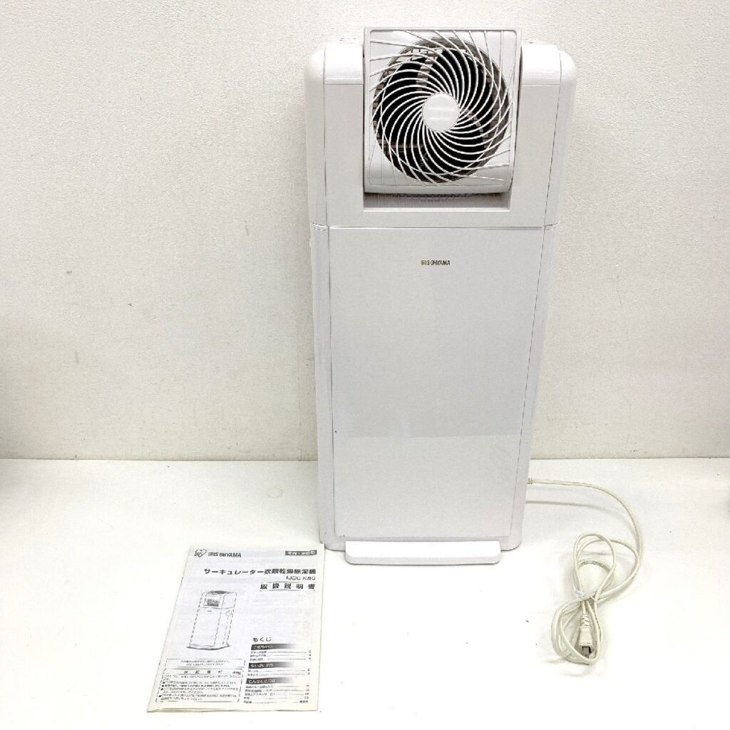 IRIS OHYAMA アイリスオーヤマ サーキュレーター 衣類乾燥除湿機 IJDC-K80-W 2021年製 簡易動作確認済み