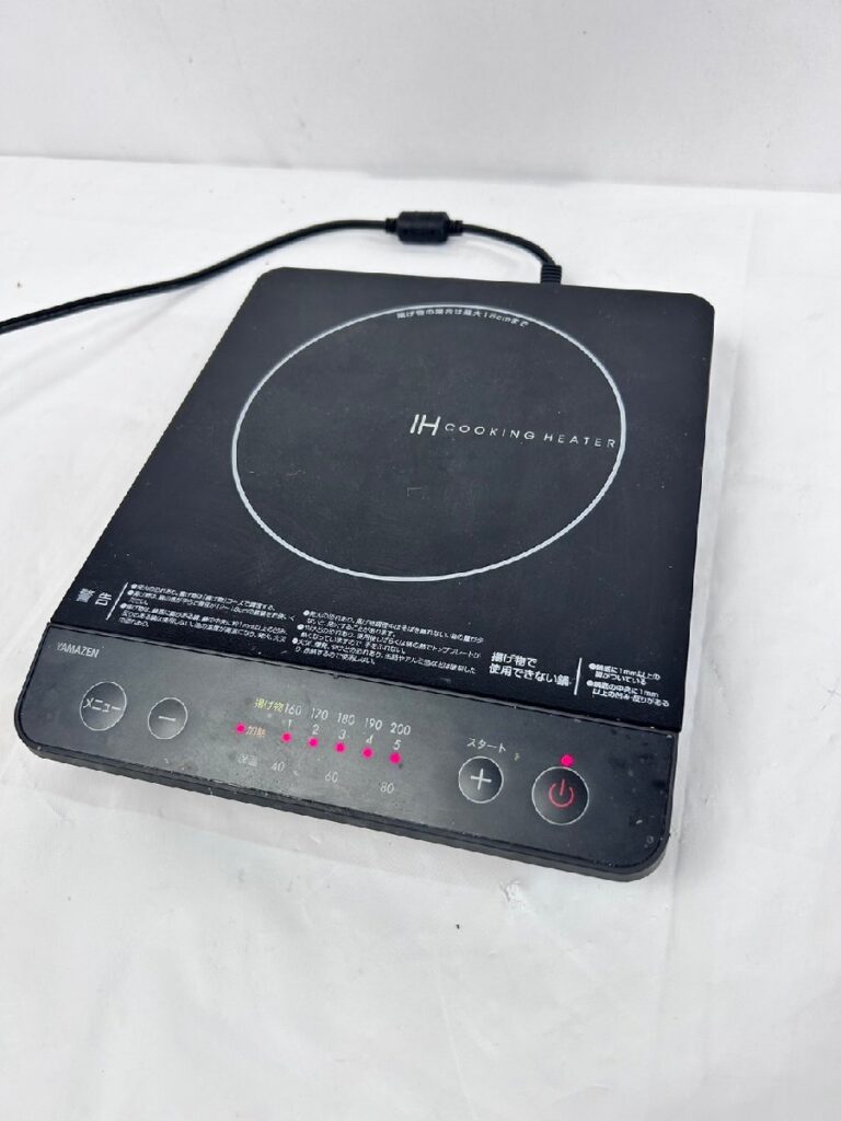 YAMAZEN 山善 YER-S100(B) IH調理器 2023年製 コード付き 通電確認済み