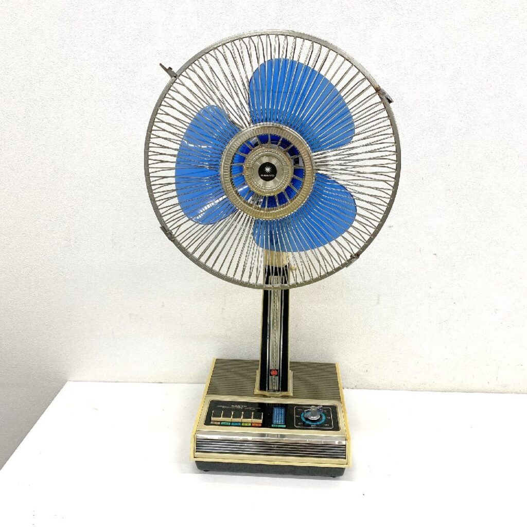 SANYO サンヨー 扇風機 EF-6UN型 3枚羽 羽根直径30cm ブルー