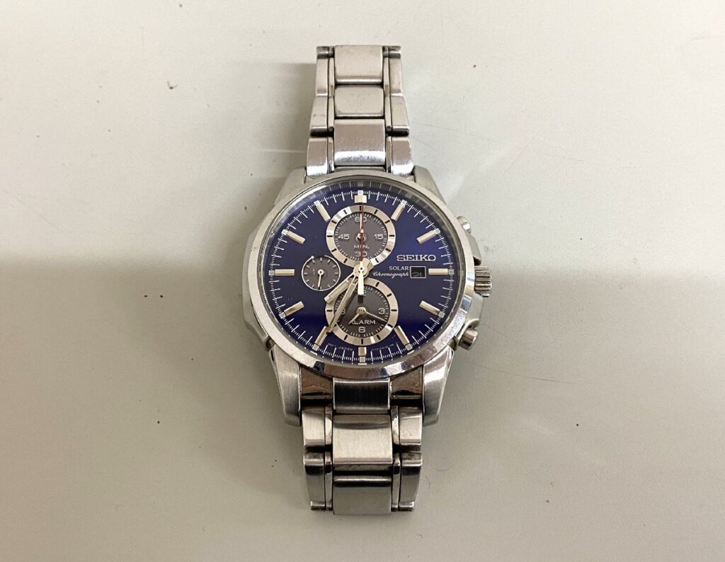 SEIKO セイコー SOLAR Chronograph ソーラー クロノグラフ V172-0AF0 腕時計 箱無し