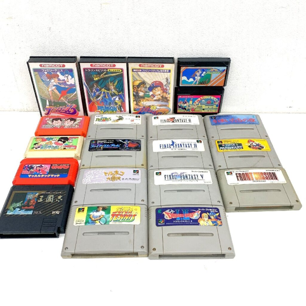 namcot ファミリーコンピューター スーパーファミコン ソフト まとめ 20点 ゲームソフト ケース付きあり