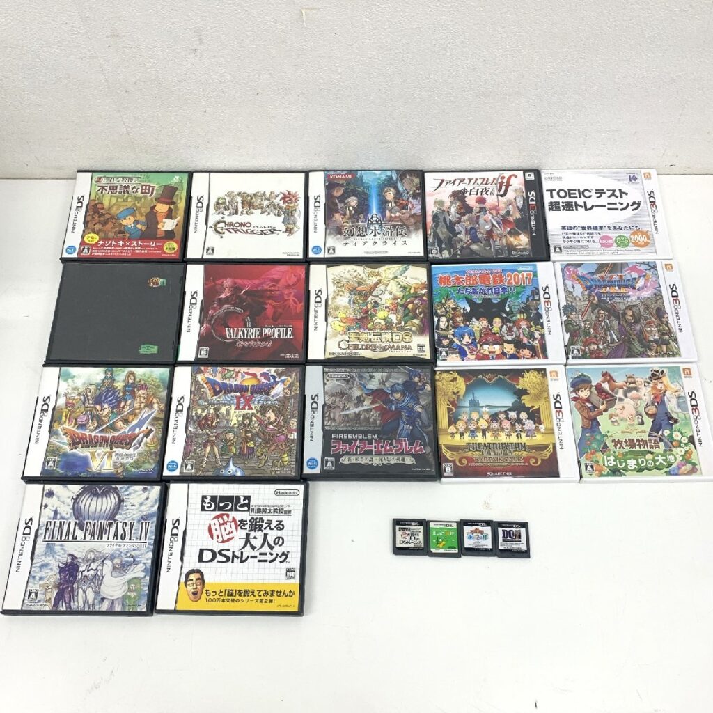 Nintendo 任天堂 ニンテンドー 3DS DS ソフト まとめ売り 21点 ファイアーエムブレム/ドラゴンクエスト/桃鉄 等