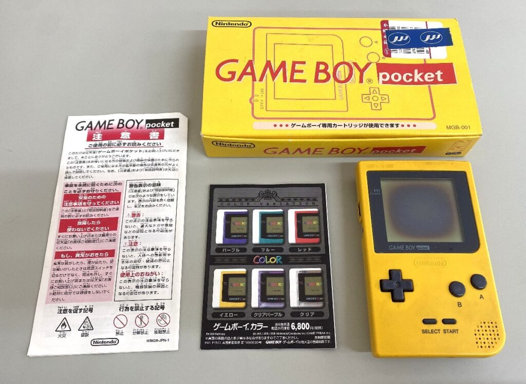 Nintendo 任天堂 GAMEBOY pocket ゲームボーイポケット イエロー MGB-001 ゲーム機 本体 箱有り 動作×